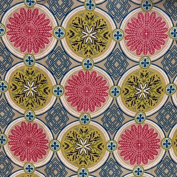 pure sugar Mini Dress with Black Lace Waistline | Vibrant Medallion Print - Picture 14 of 15